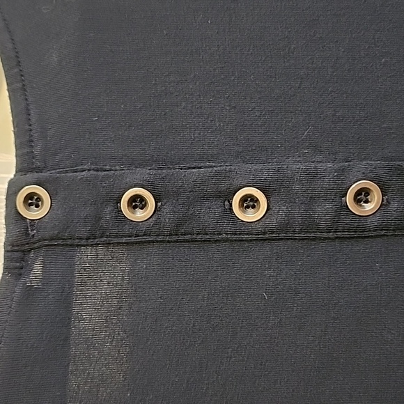 Jones and Co. Navy Half Sleeve Dress - Picture 6 of 6